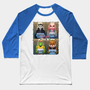 The Cereal Killers Police Lineup Baseball T-Shirt